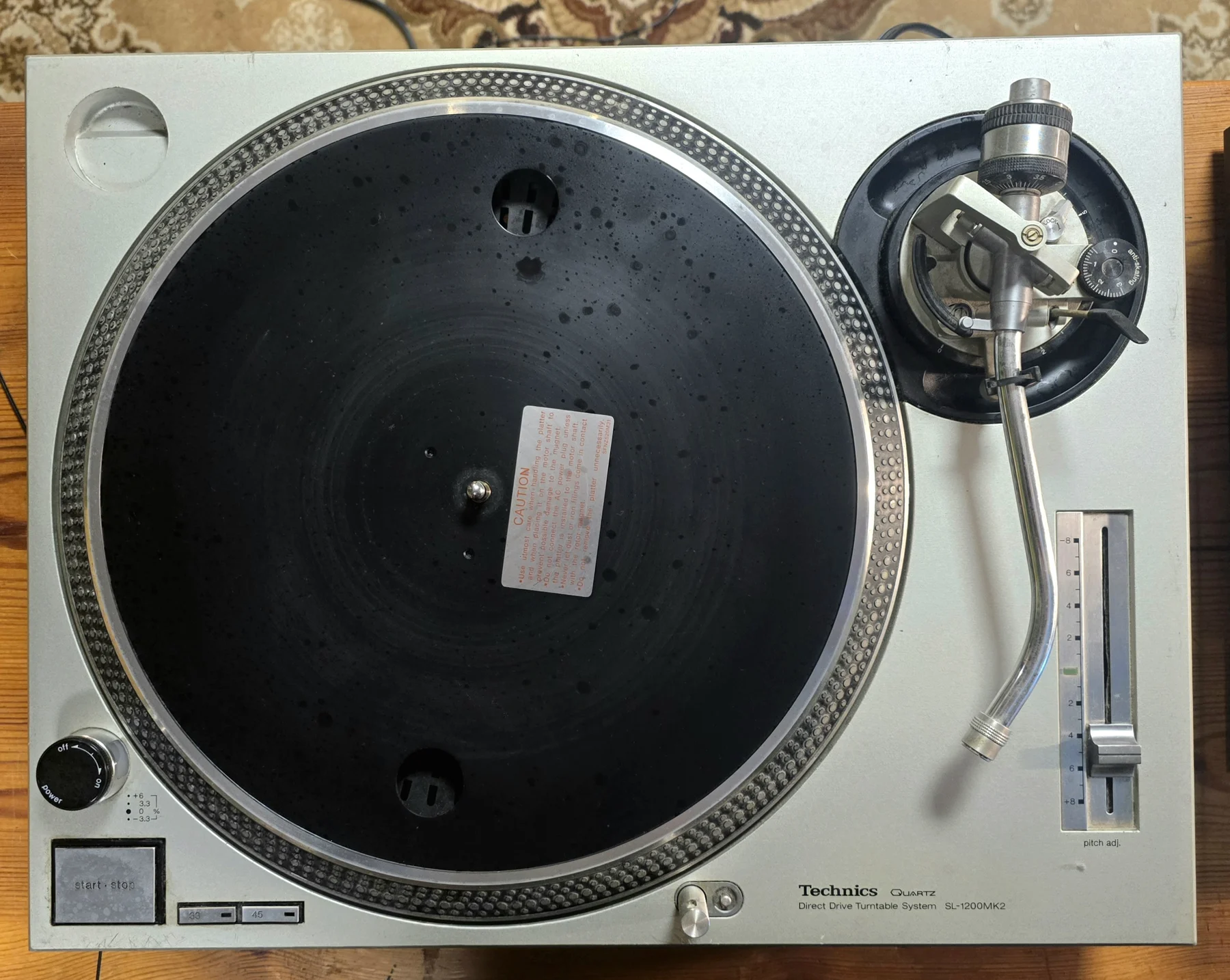 Technics Plattenspieler vor dem Umbau