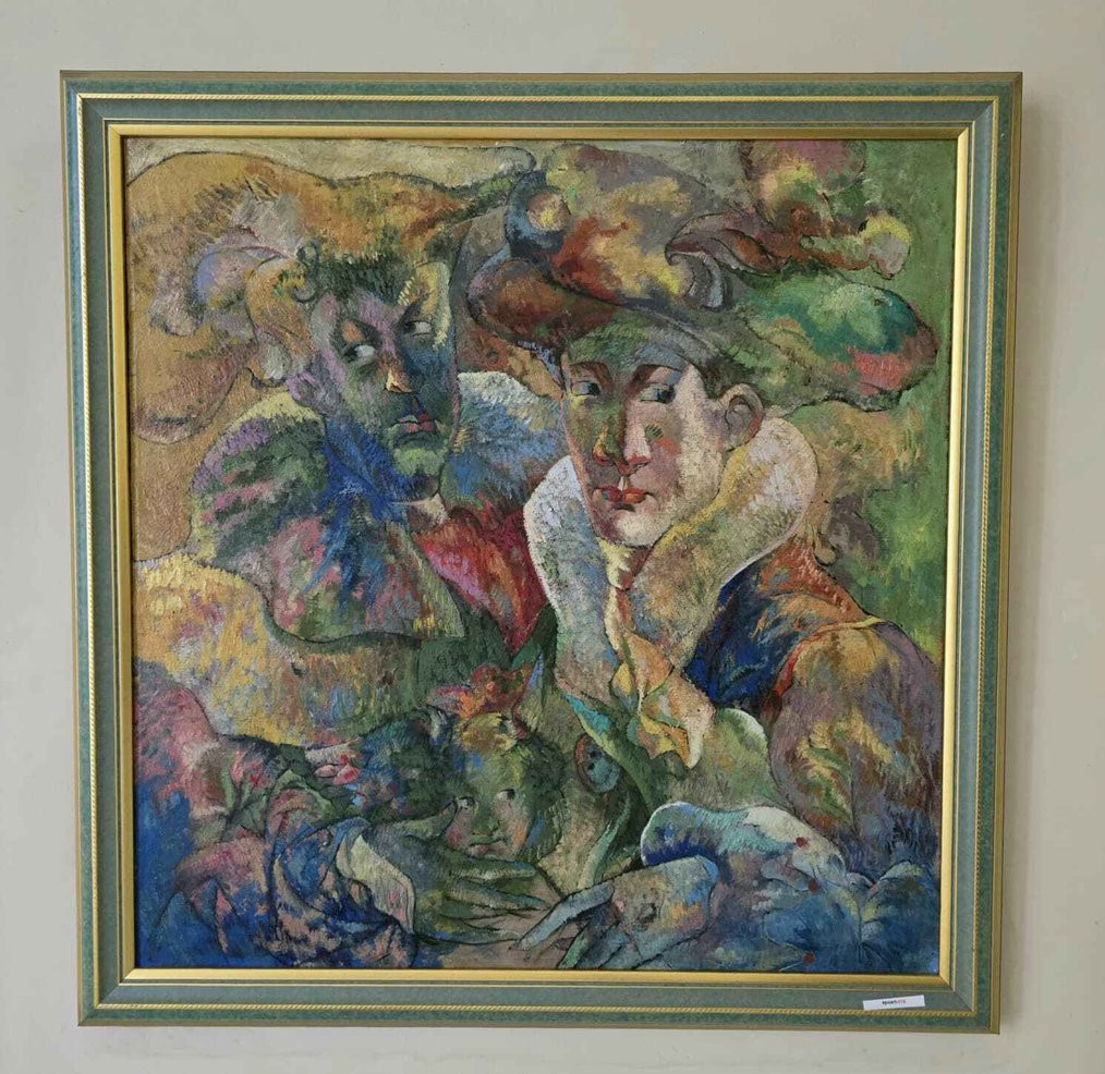 N. Kakhiani – Masken, Öl/Lw.
