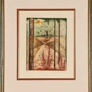 René Carcan – Abstract Landscape, Litho