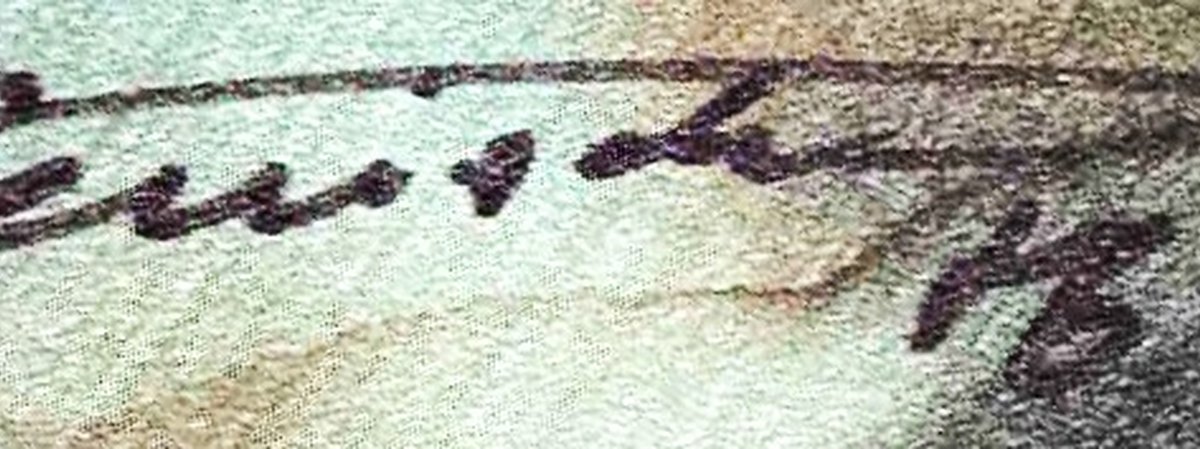 Seidenmalerei – Abstrakte Landschaft – Bild 2