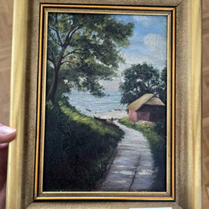 Unbekannt – Weg zum Strand, Ölbild