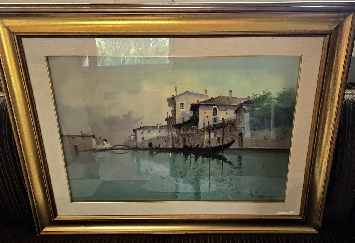 Aldo Marangoni – Venedig mit Gondeln