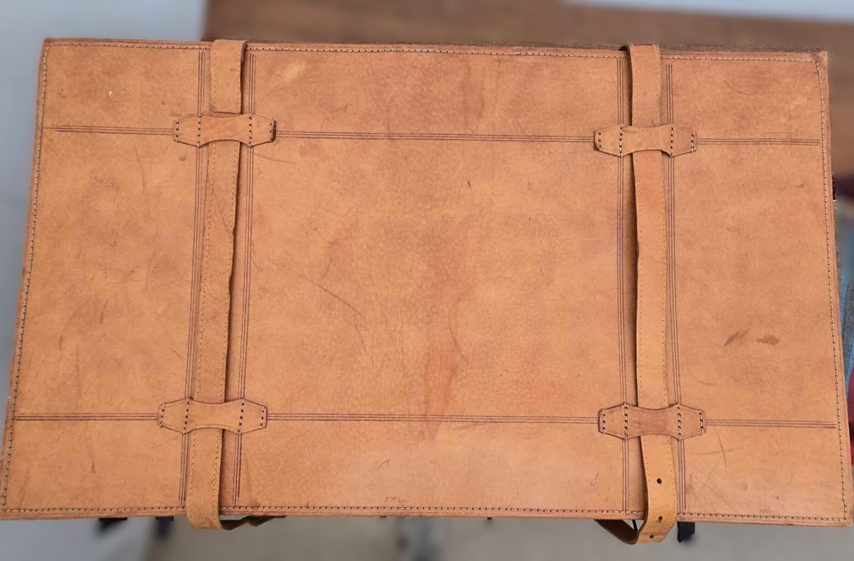 Heller Leder-Reisekoffer – Bild 8