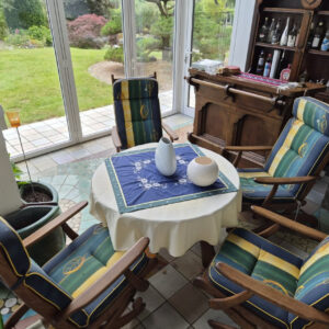 Outdoor-Möbel-Set mit 4 Sesseln