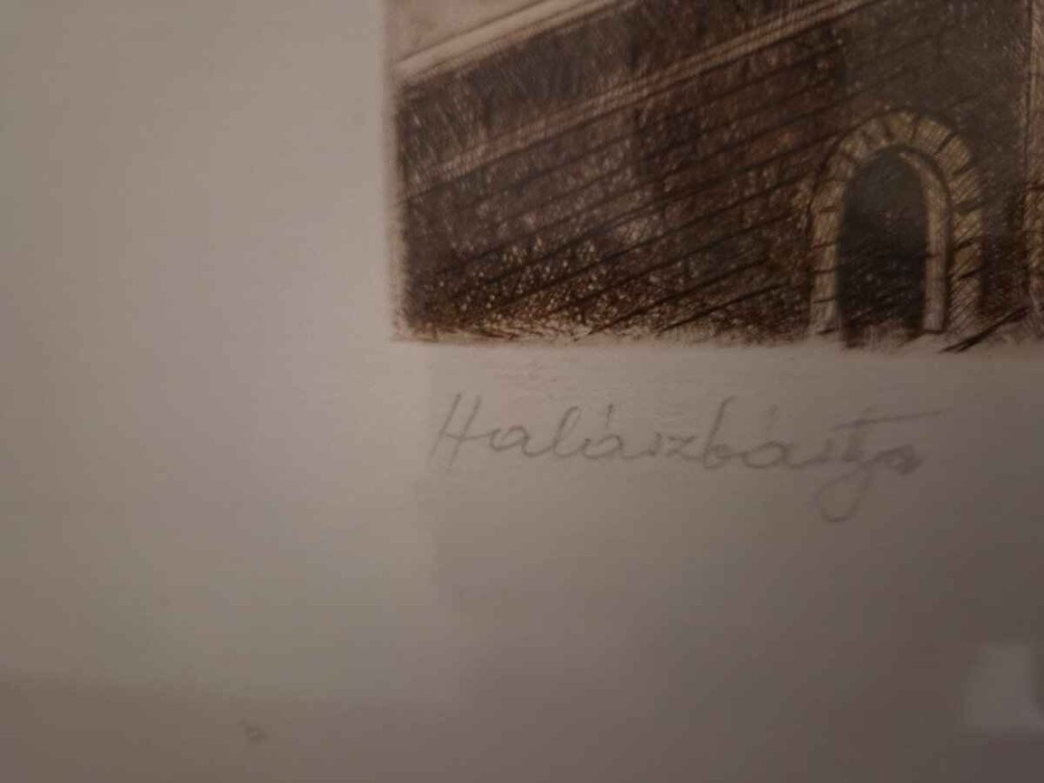 Blahos Rudolf – Halászbástya, Radierung – Bild 3