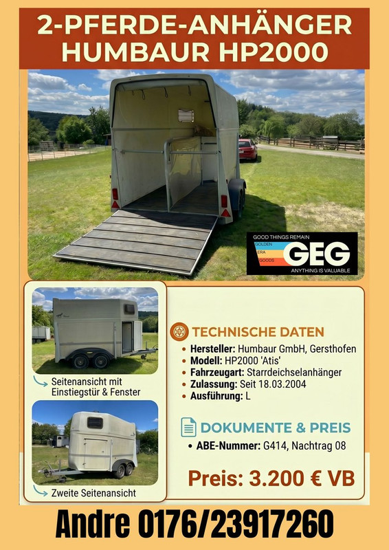 Pferdeanhänger weiß gebraucht – Bild 8