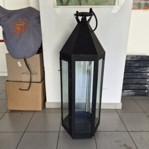 Große Metall Glas Laterne