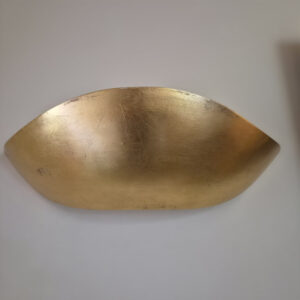 Paar goldfarbene Wandleuchten
