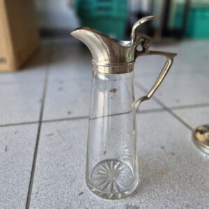 Glas Zinn Karaffe mit Deckel