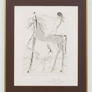 Salvador Dalí – Pferdeherde, Farbradierung