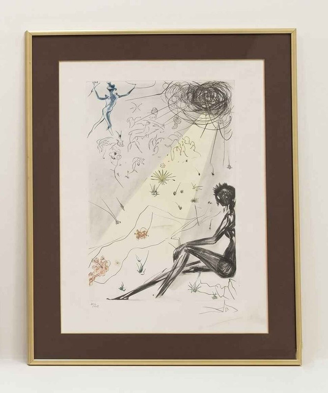 Salvador Dalí – Der Hirte, Farbradierung