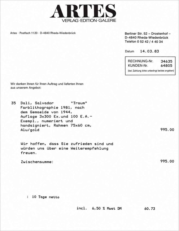 Salvador Dalí – 5 Farbradierungen Set – Bild 38