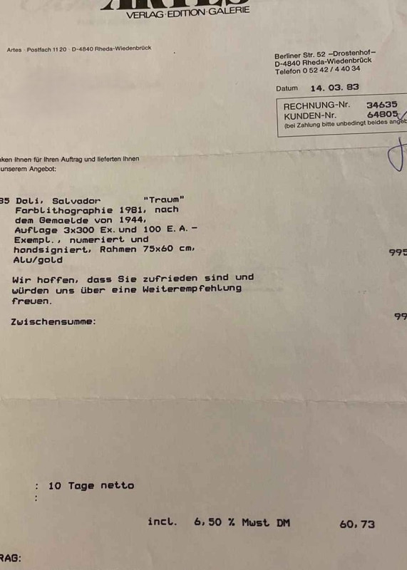Salvador Dalí – 5 Farbradierungen Set – Bild 39