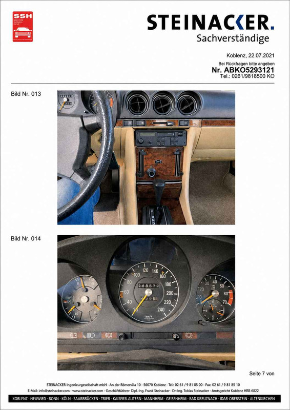 Mercedes 450 SLC C107 V8, TÜV neu – Bild 5