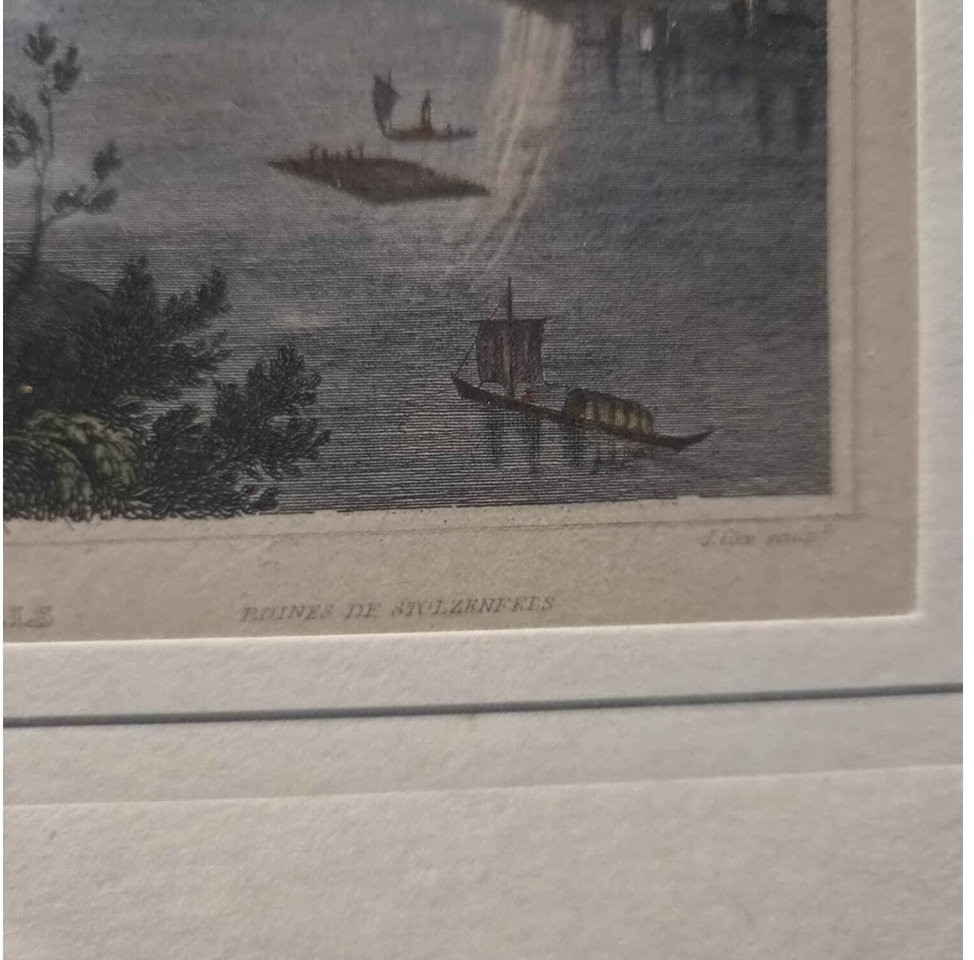 Lithografie Schloss Stolzenfels – Bild 3