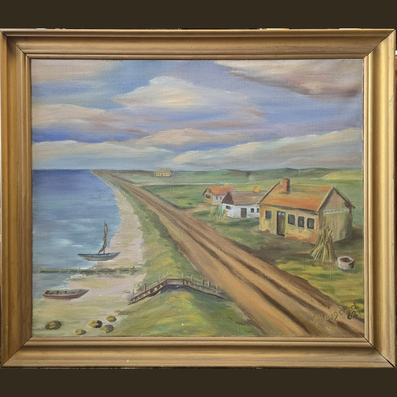 Hougard Küstenlandschaft, 1962, Öl/Lw.