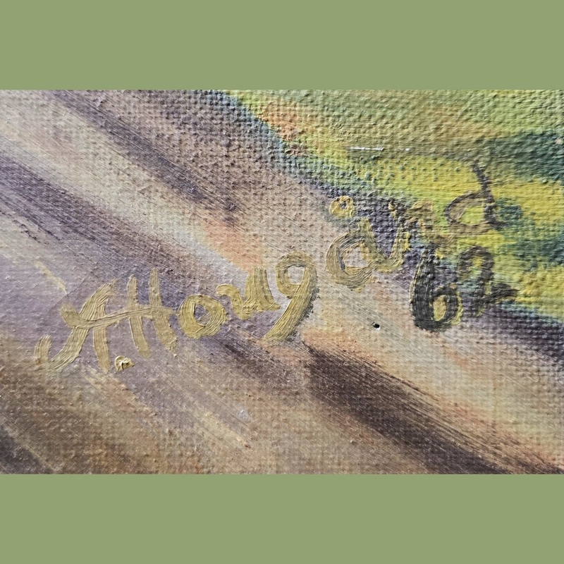 Hougard Küstenlandschaft, 1962, Öl/Lw. – Bild 2