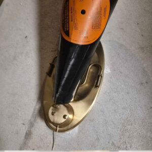Vinyl-Wandlampen mit Messing, E27, 2 Stück
