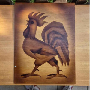 Zwei Bilder auf Holz