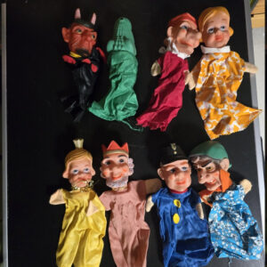 Kasperle Handpuppen Set Vintage