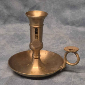 Kleiner Messing-Kerzenständer, ca. 12 cm