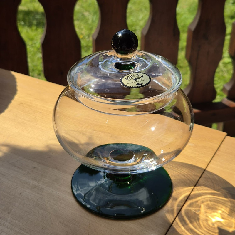 Bohemia Glasschale mit Deckel