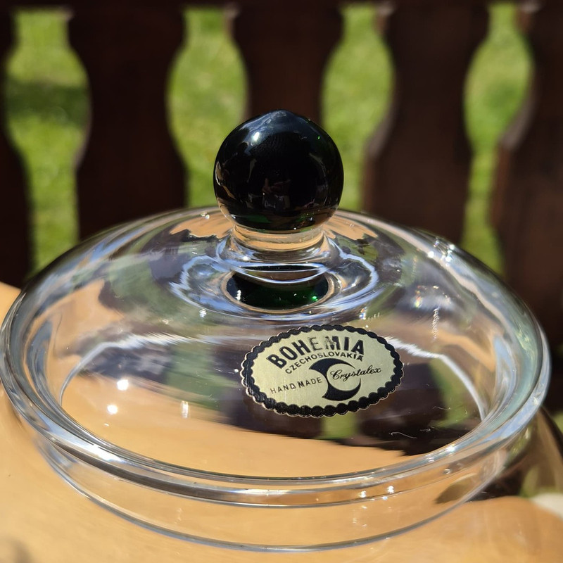 Bohemia Glasschale mit Deckel – Bild 4