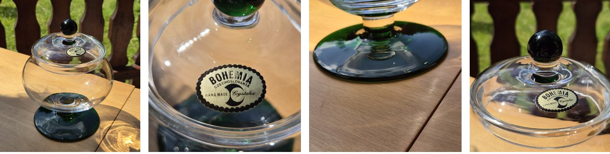 Bohemia Glasschale mit Deckel – Bild 5
