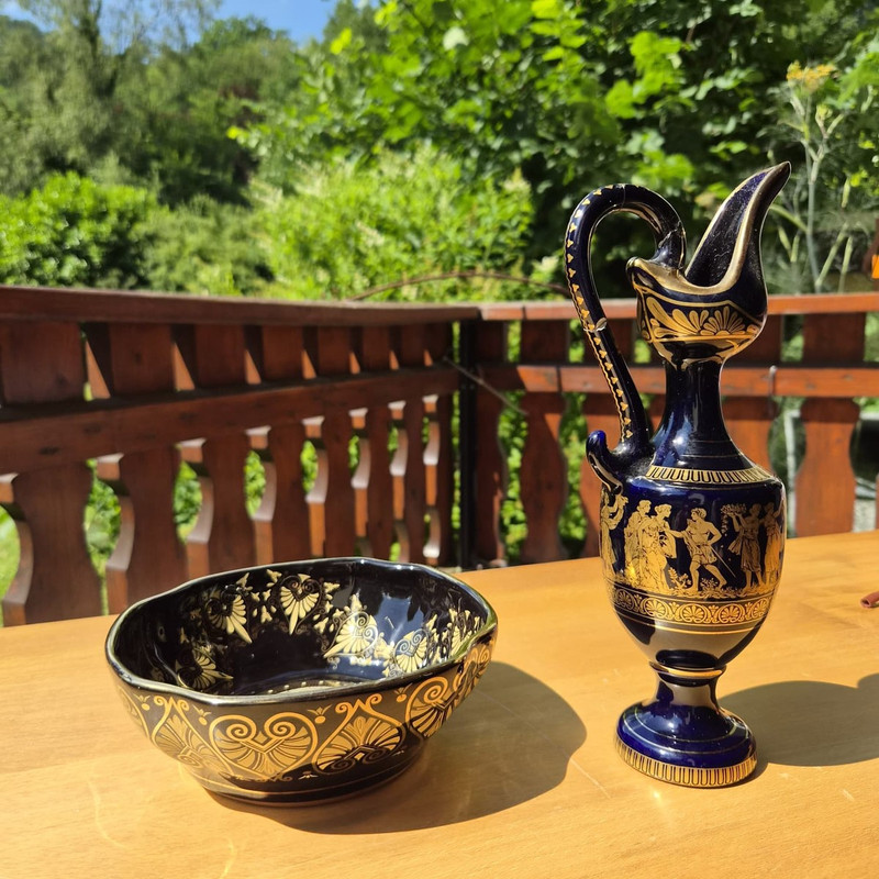Blau-goldenes Porzellan-Set – Bild 3