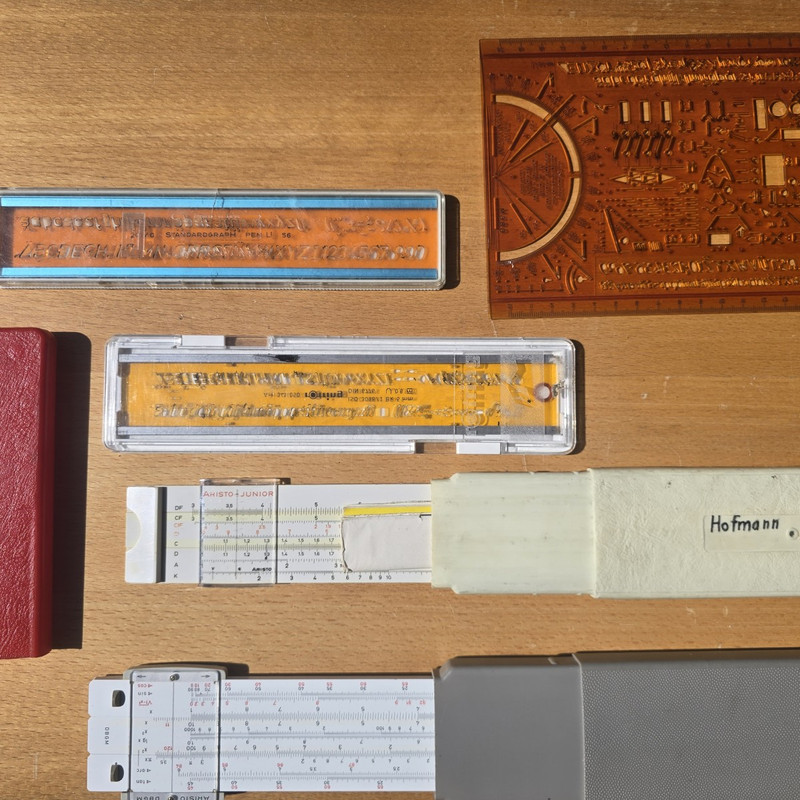 Lineale und Zeichenschablonen Set – Bild 3