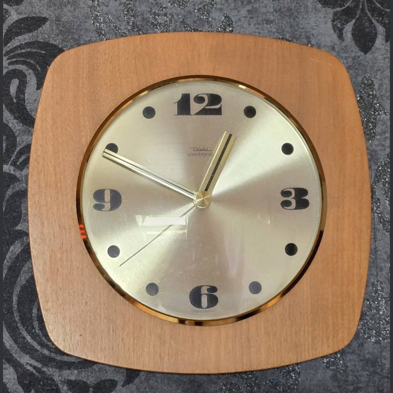 Diehl Electronic Lic Ato Wanduhr, Mid-Century