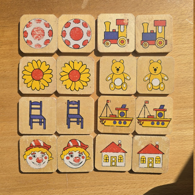 Holzspielzeug Kugelbahn & Memory, 17-teilig – Bild 5