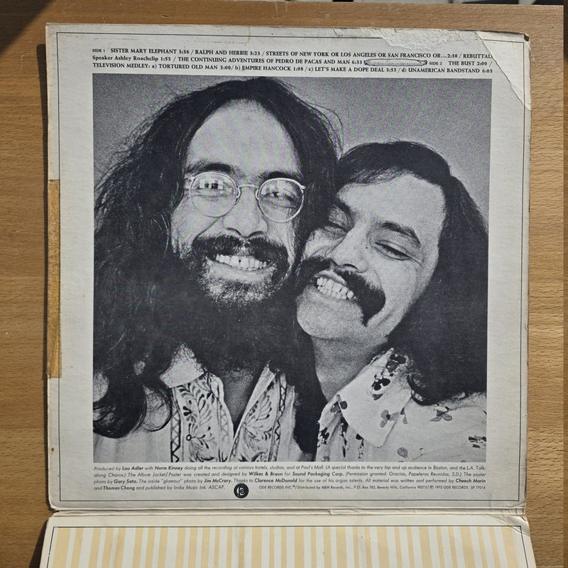 Cheech Chong Schallplatte Vinyl Comedy – Bild 3
